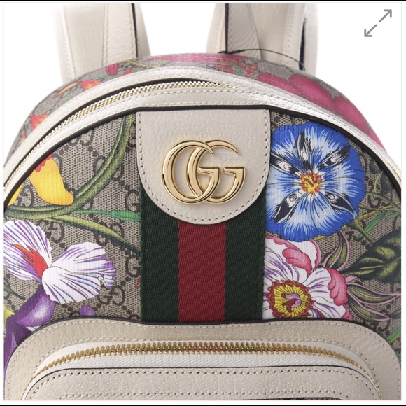 GUCCI
GG Supreme Monogram Flora Web Small Ophidia Day Backpack White - Picture 12 of 12